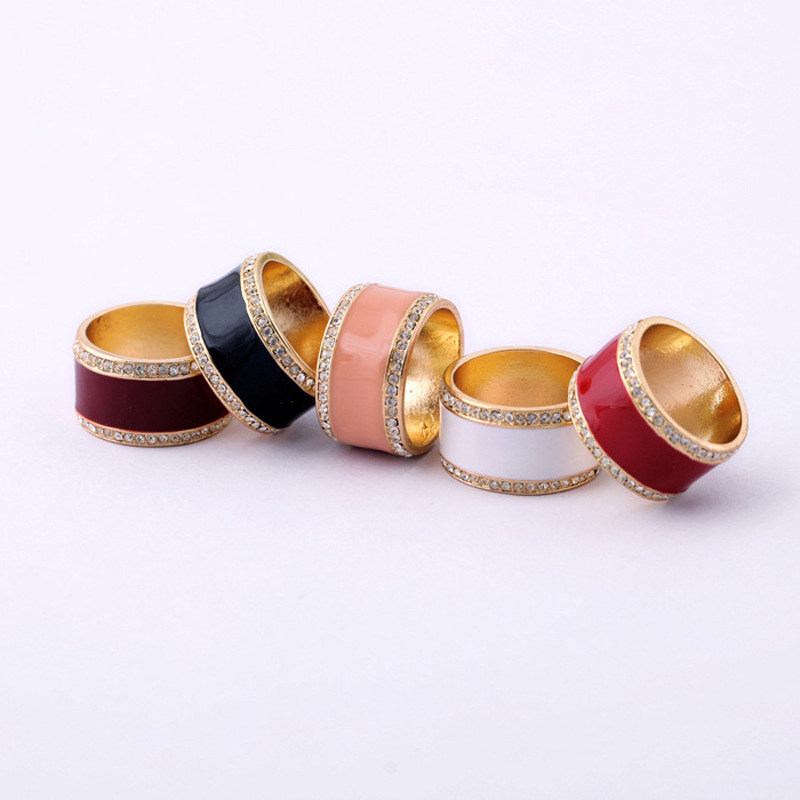 ALLOY WOMEN RING ENAMEL 