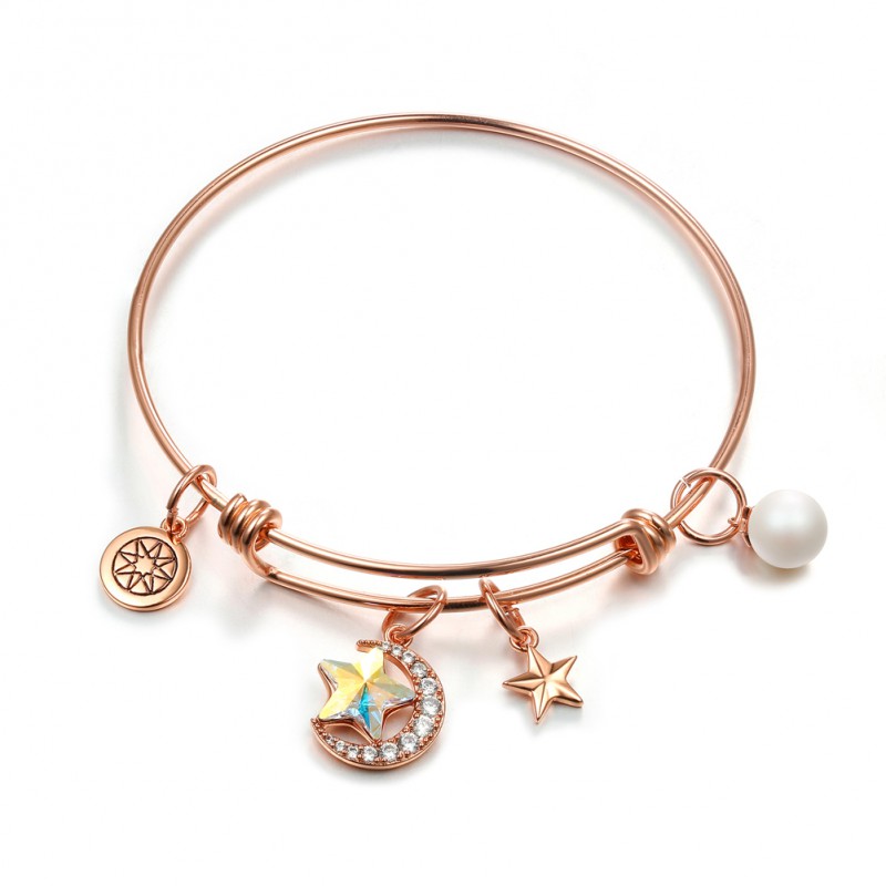 Brass Bracelet with rose gold plating