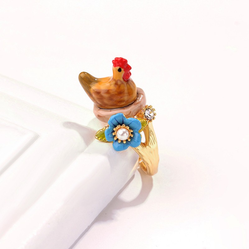 enamel jewelry ring