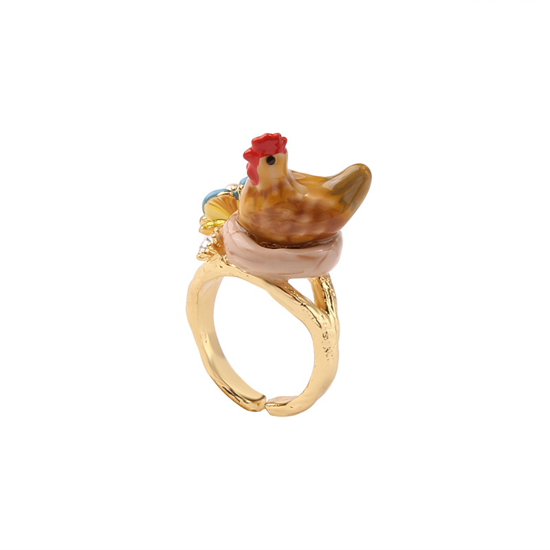 enamel jewelry ring