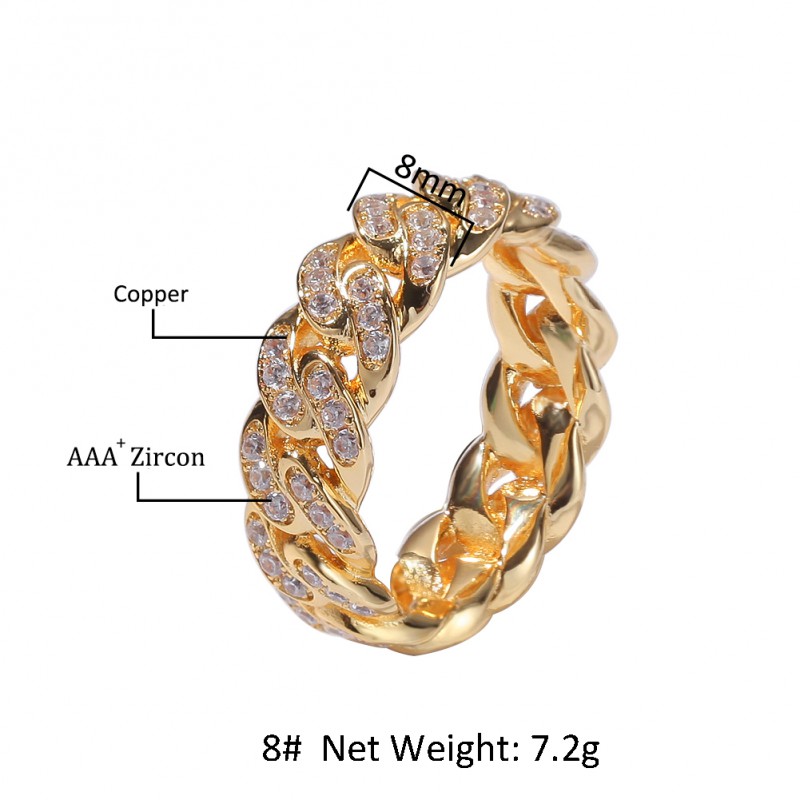 HIP HOP JEWELRY BRASS RING