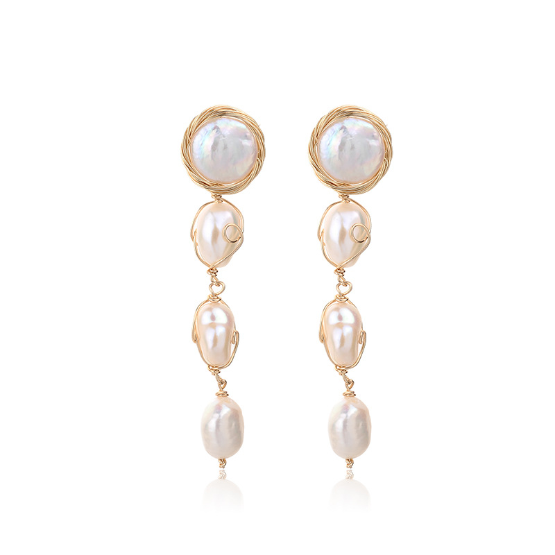 NATURAL PEARL DROP EARRINGS