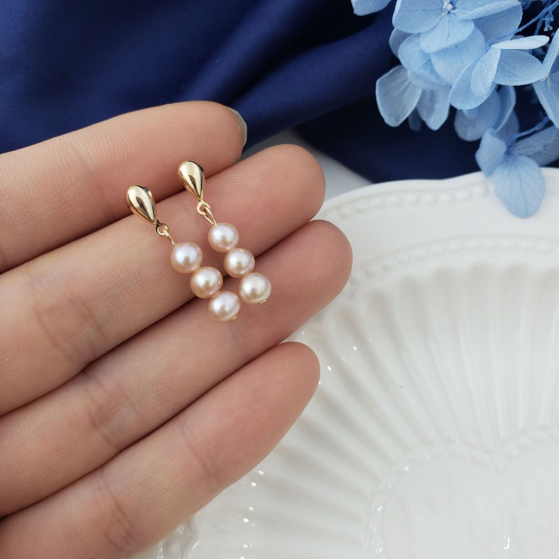 NATURAL PEARL DROP EARRINGS