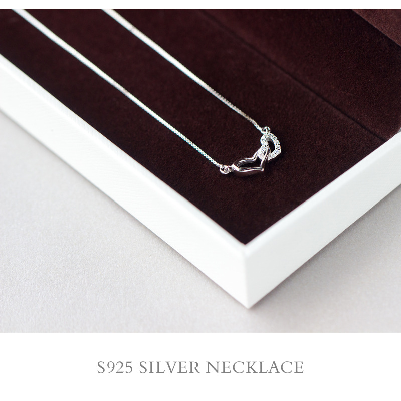 925silver heart necklace