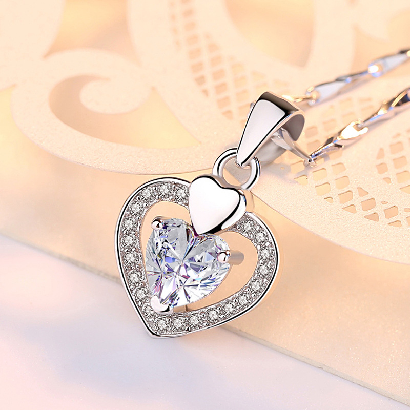 925silver heart necklace