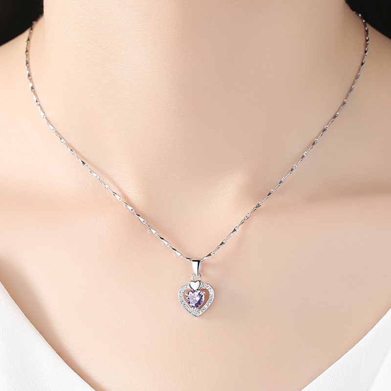 925silver heart necklace