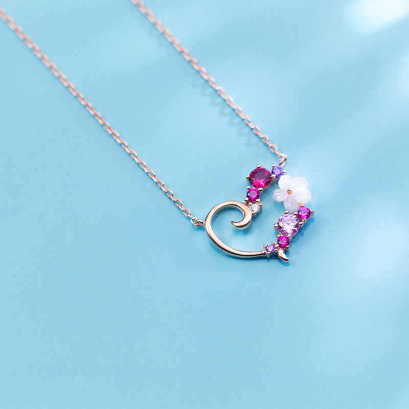 925silver heart necklace