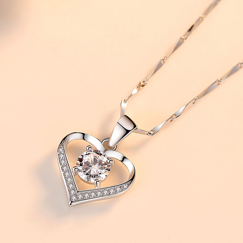 925 silver heart necklace