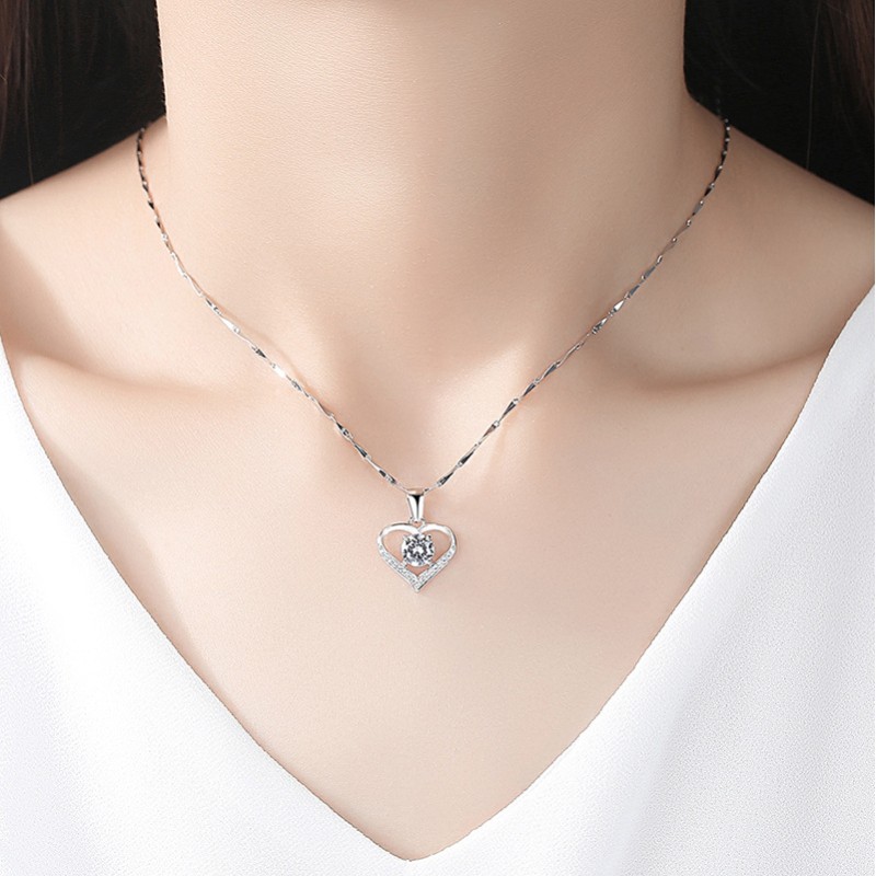 925 silver heart necklace