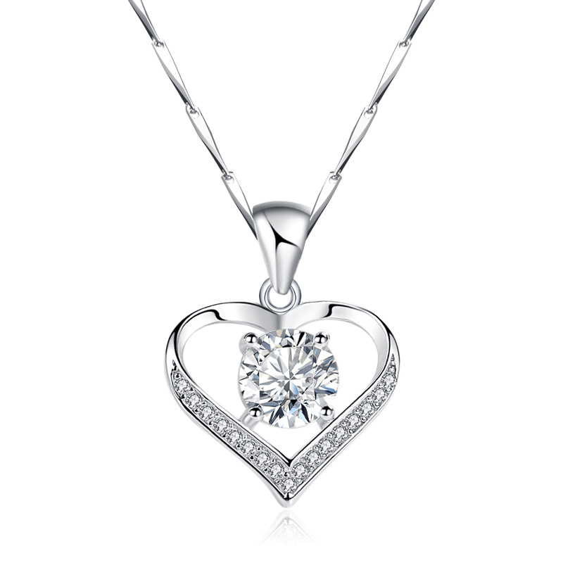 925 silver heart necklace