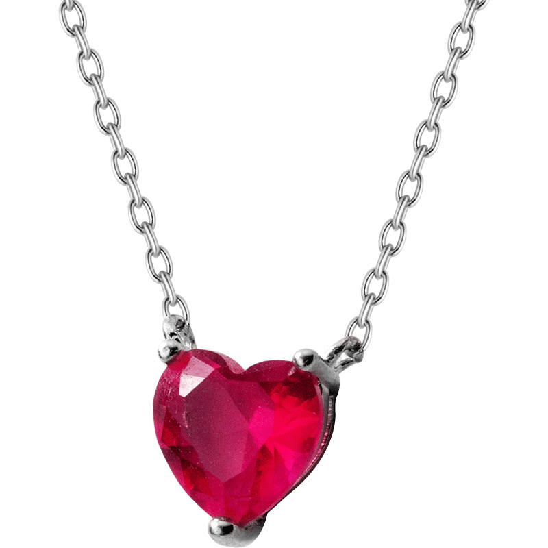 925 silver heart necklace