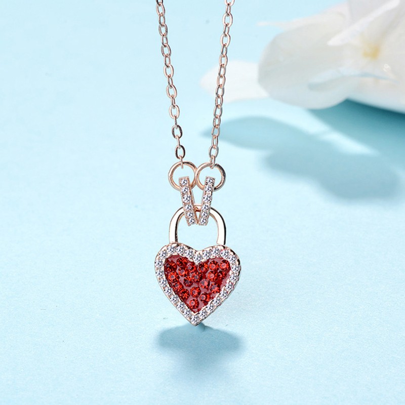 925 silver heart necklace