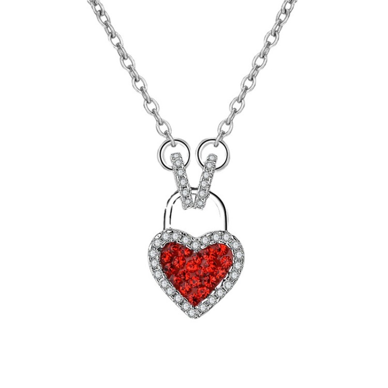 925 silver heart necklace