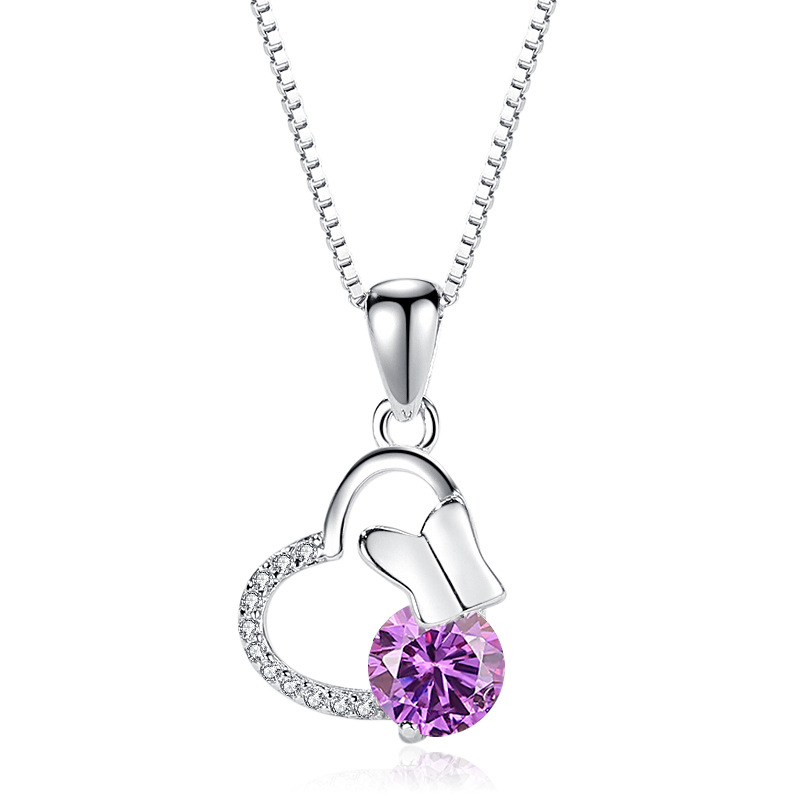 925 silver heart necklace