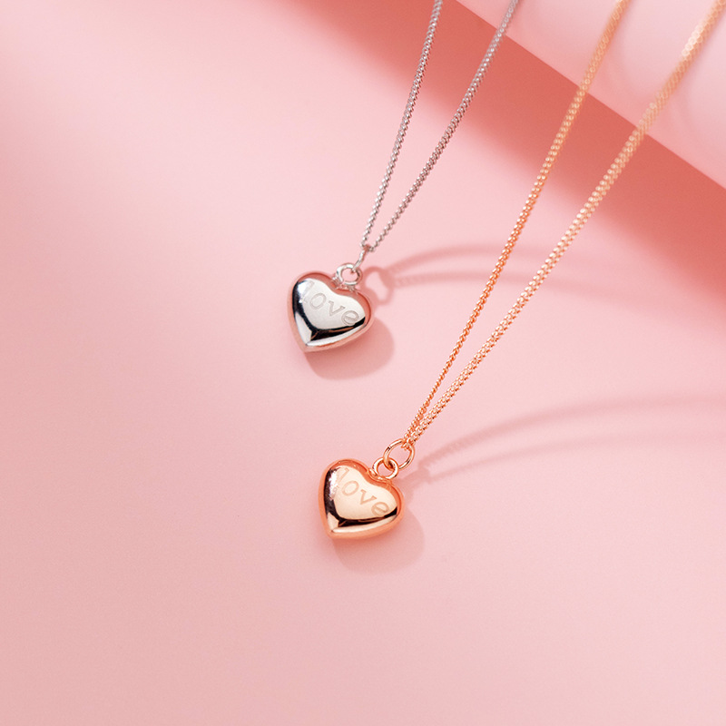 925 silver heart necklace