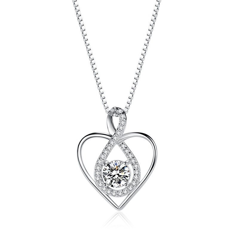 925 silver heart necklace