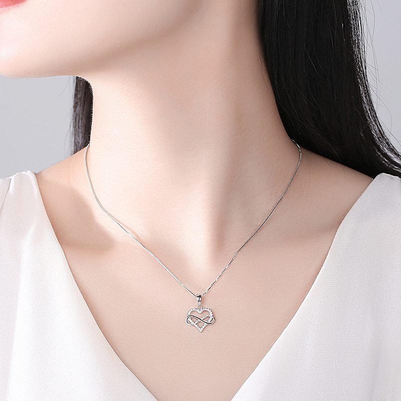 925 silver heart necklace