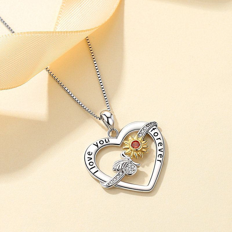 925 silver heart necklace