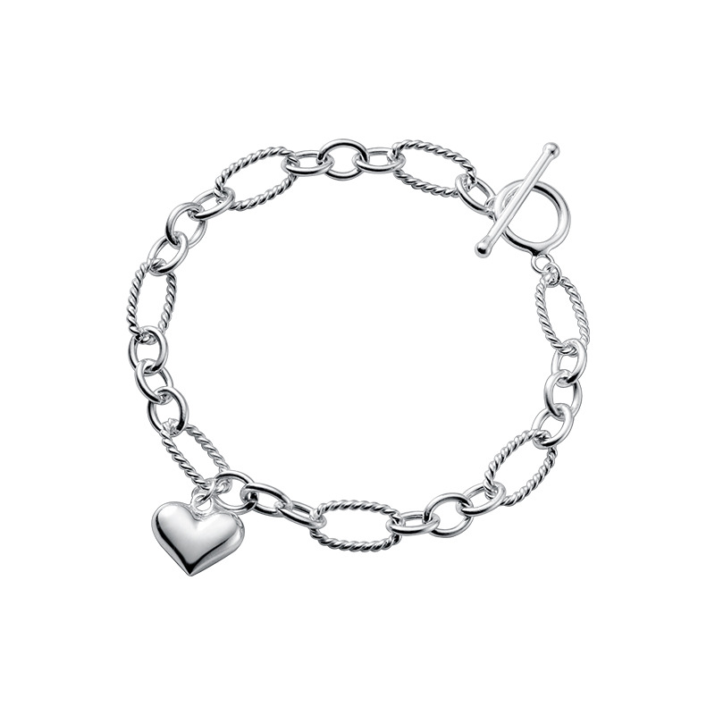 925 silver heart bracelet