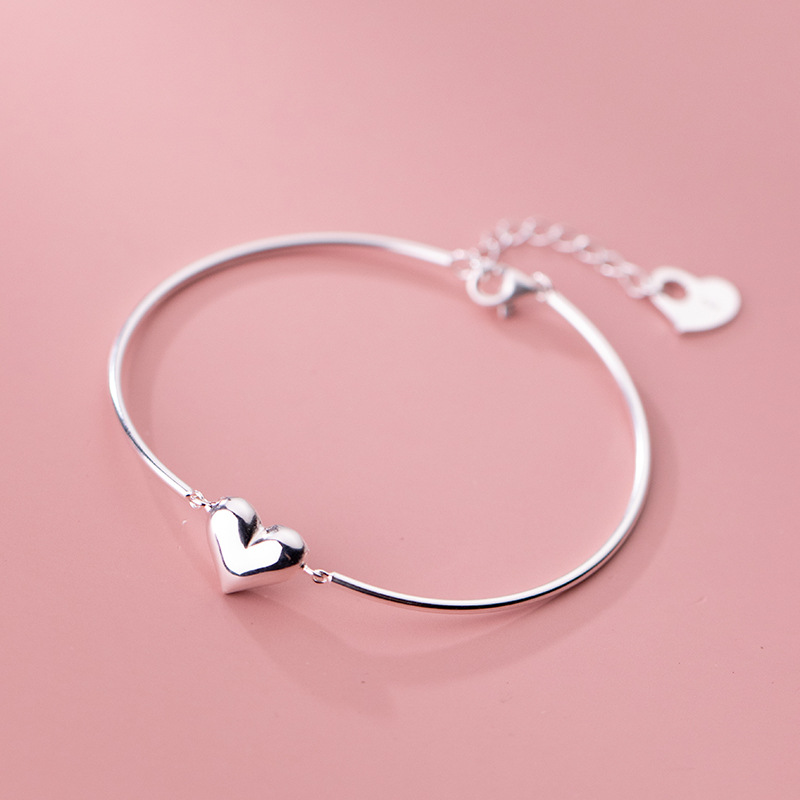 925 silver heart bracelet