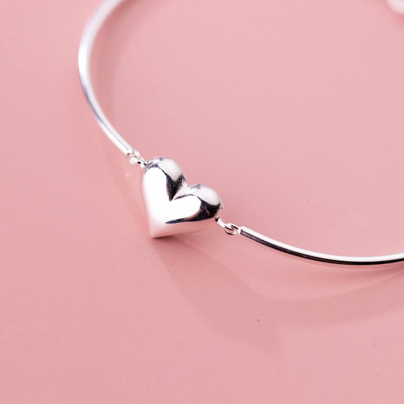 925 silver heart bracelet