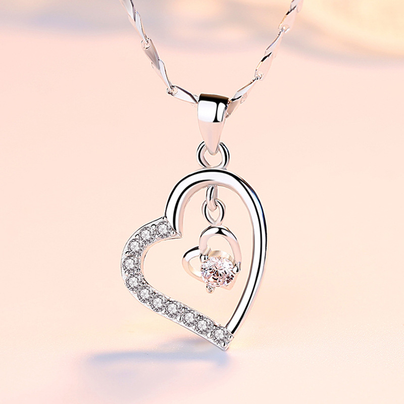 925 silver heart necklace