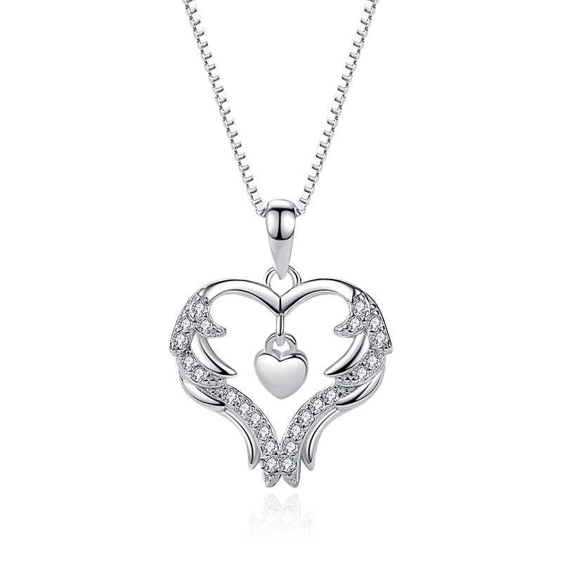 925 silver heart necklace