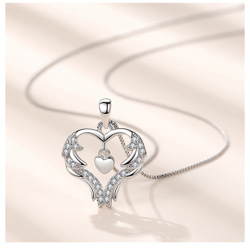 925 silver heart necklace