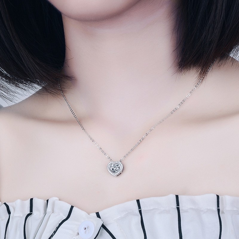 925 silver heart necklace