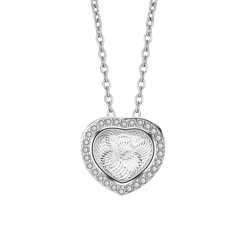 925 silver heart necklace