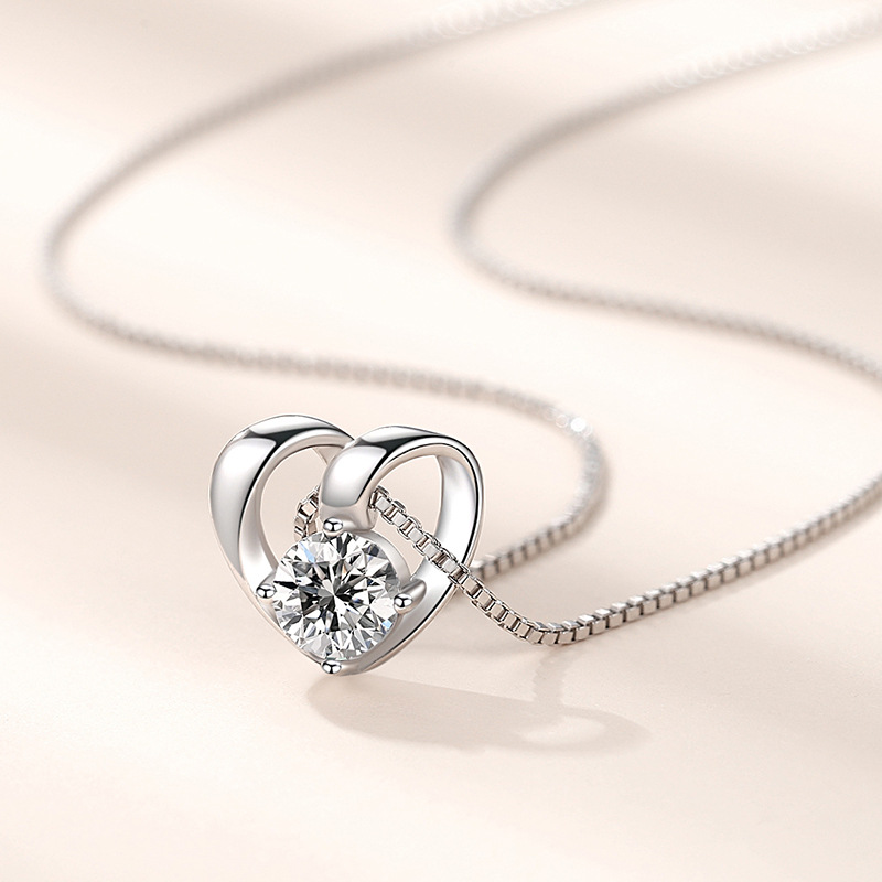 925 silver heart necklace