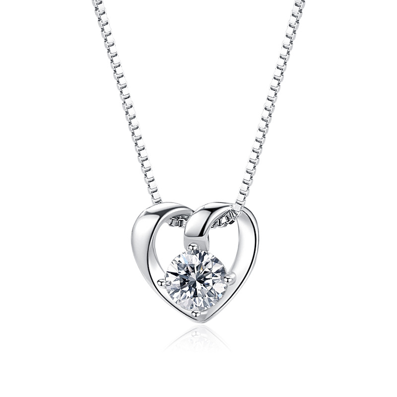 925 silver heart necklace