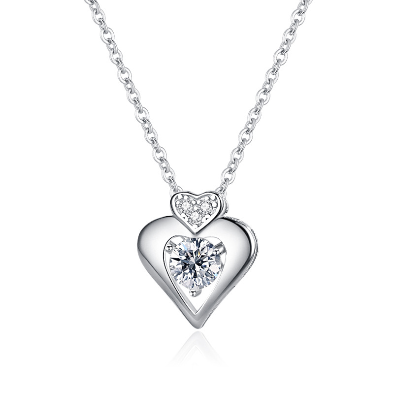 925 silver heart necklace