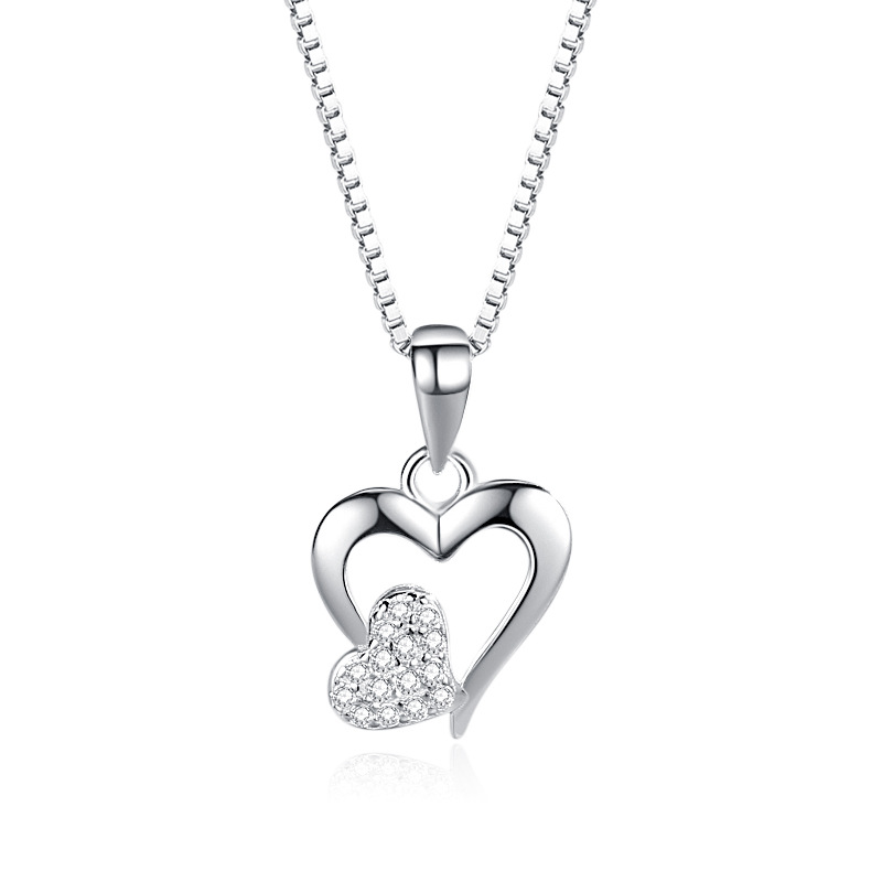 925 silver heart necklace