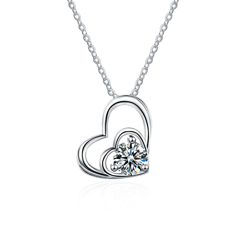 925 silver heart necklace