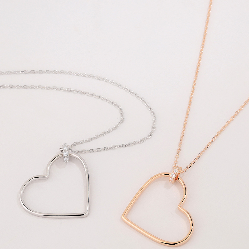 925 silver heart necklace