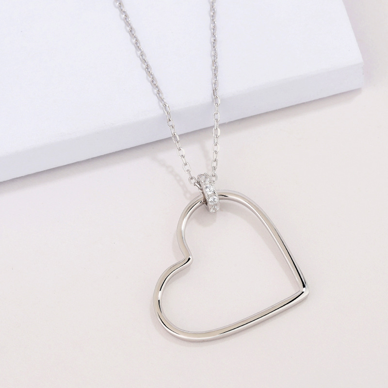 925 silver heart necklace