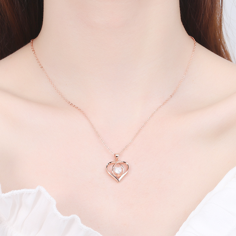 925 silver heart necklace