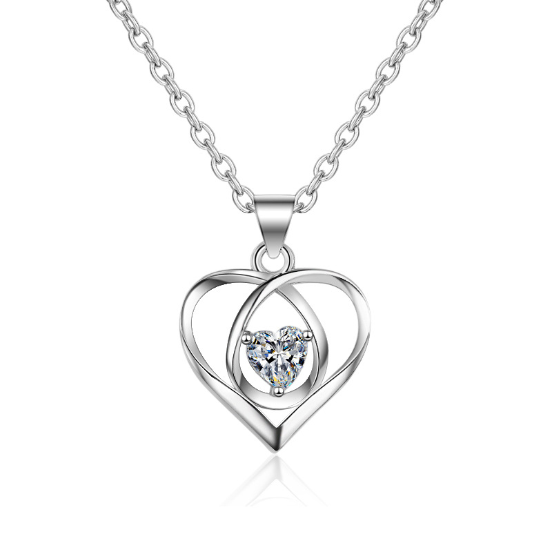 925 silver heart necklace