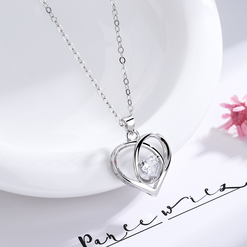 925 silver heart necklace