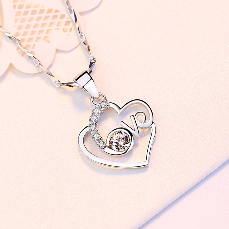 925 silver heart necklace