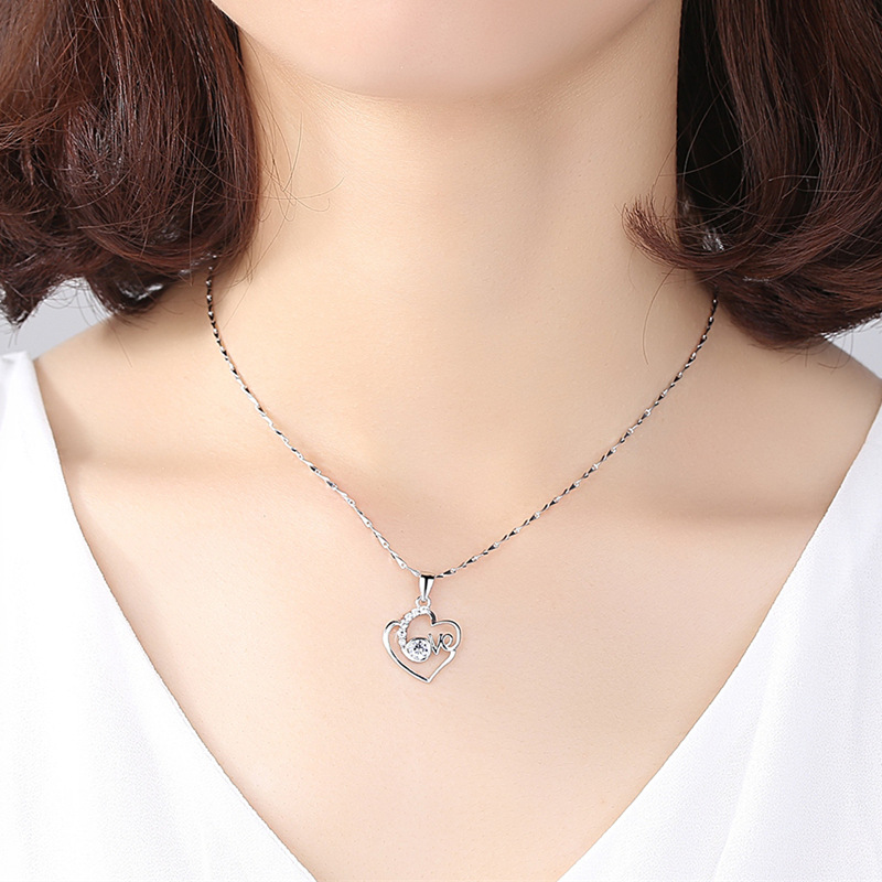 925 silver heart necklace