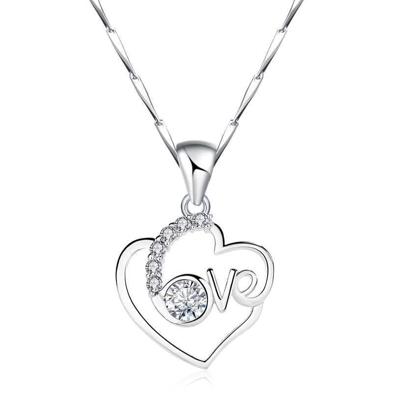 925 silver heart necklace