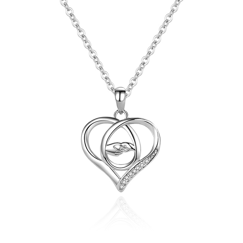 925 silver heart necklace