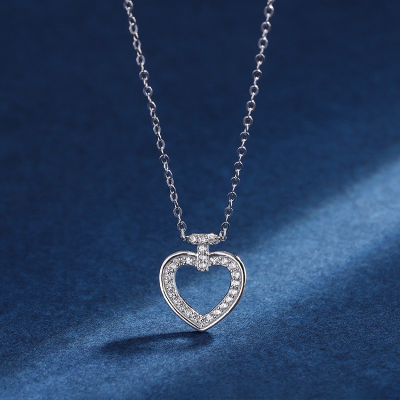 925 silver heart necklace