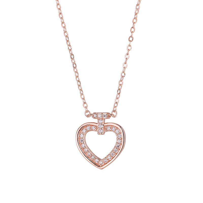 925 silver heart necklace