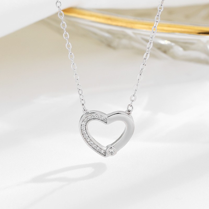 925 silver heart necklace