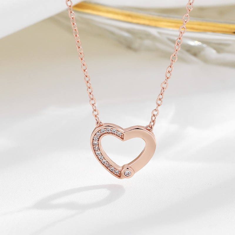 925 silver heart necklace