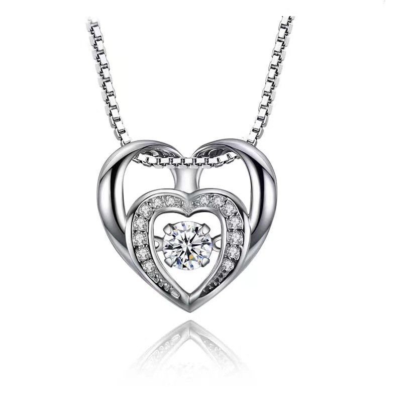 925 silver heart necklace