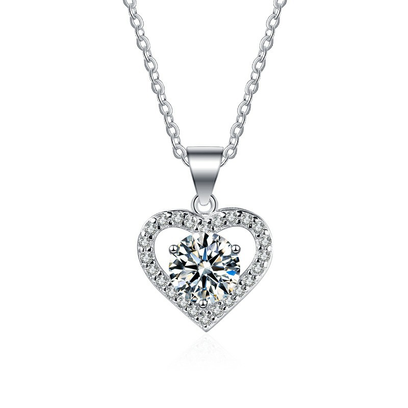 925 silver heart necklace